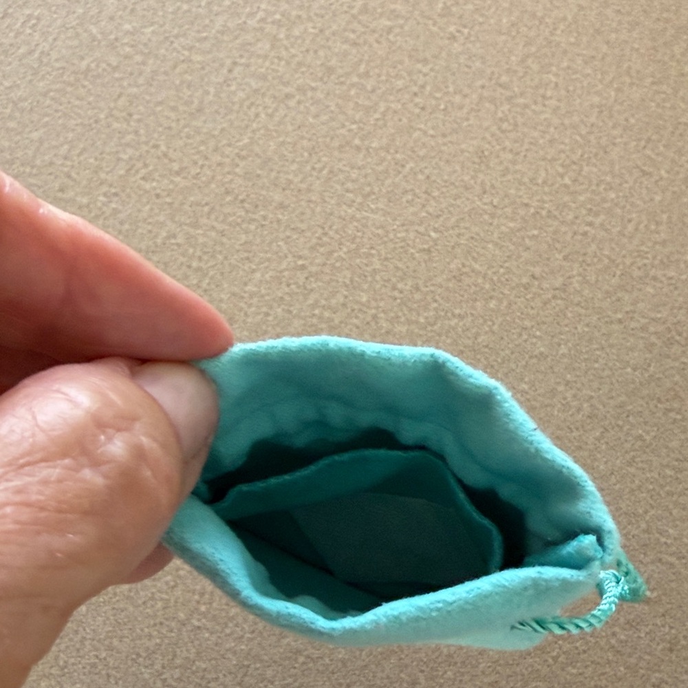 Tiffany & Co. Turquoise Drawstring Pouches - Picture 4 of 4